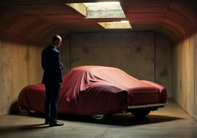 Ricerca auto rare in un garage privato esclusivo